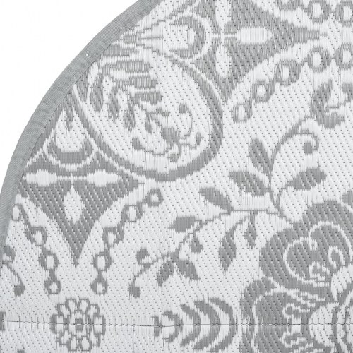 Udendørs gulvtæppe ARAKIL Ø200 cm PP lysegrå