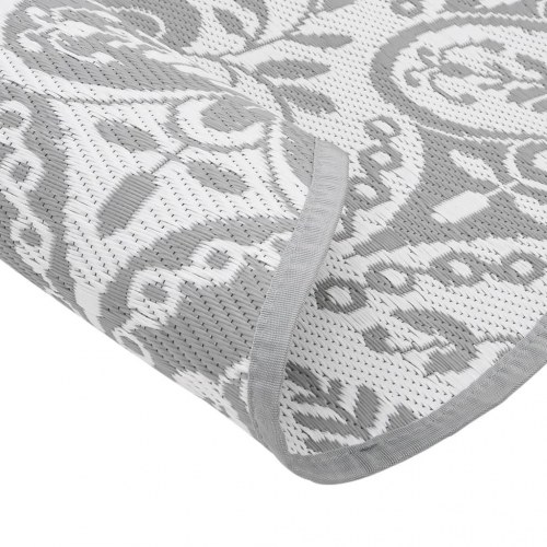 Udendørs gulvtæppe ARAKIL Ø200 cm PP lysegrå