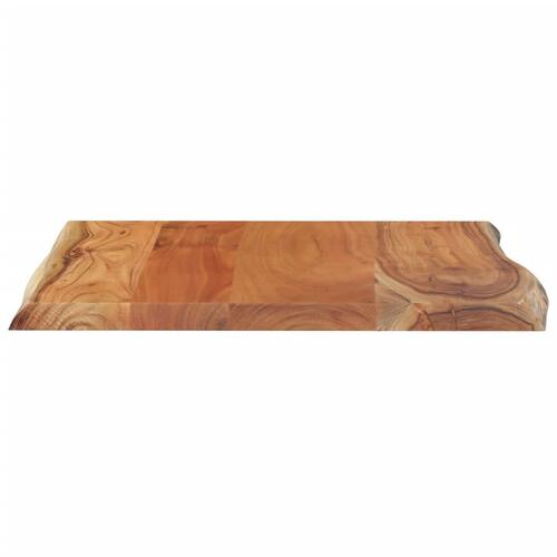Bordplade 60x60x2,5 cm firkantet massivt akacietræ