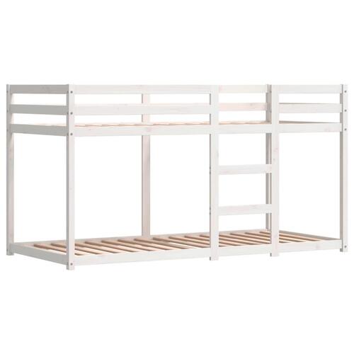Køjeseng med gardiner 90x190 cm massivt fyrretræ pink
