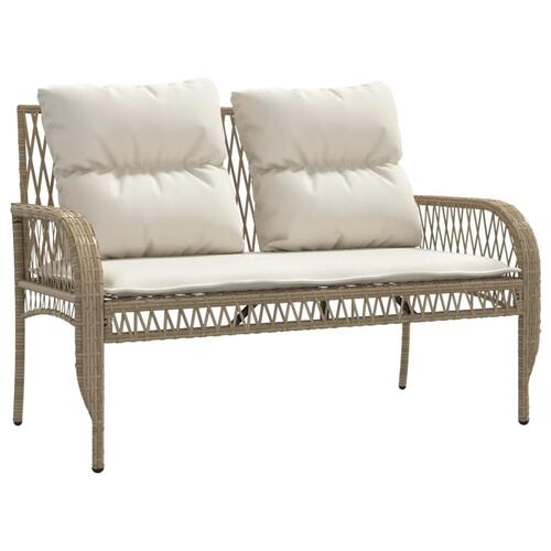 Sofasæt til haven 4 dele med hynder polyrattan beige