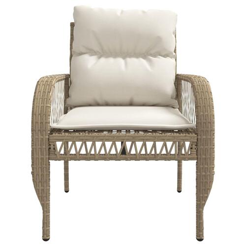 Sofasæt til haven 4 dele med hynder polyrattan beige