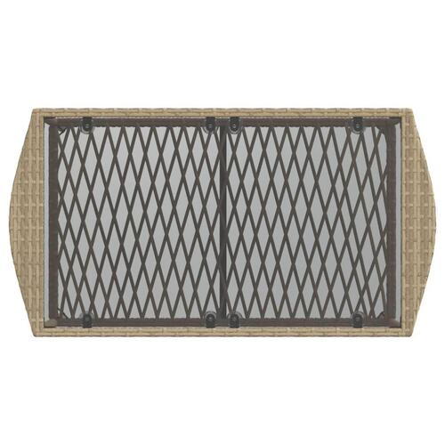 Sofasæt til haven 4 dele med hynder polyrattan beige