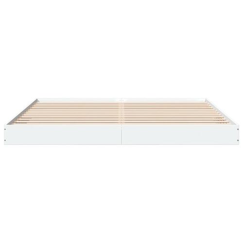 Sengestel 180x200 cm konstrueret træ hvid