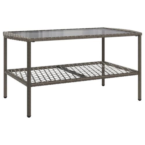 Sofasæt til haven 4 dele med hynder polyrattan grå