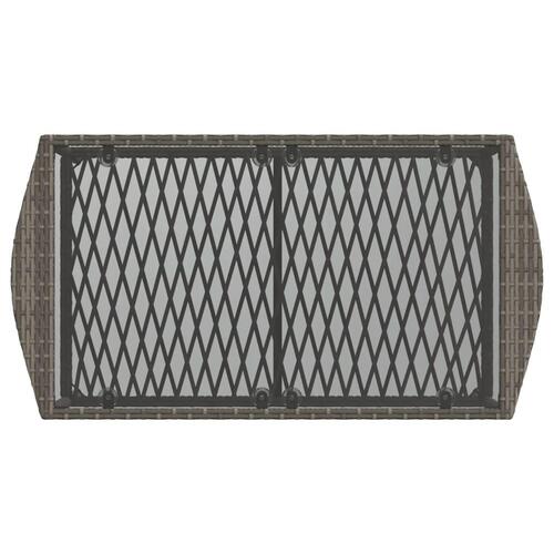 Sofasæt til haven 4 dele med hynder polyrattan grå