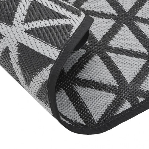 Udendørs gulvtæppe ARAKIL Ø 200 cm PP sort