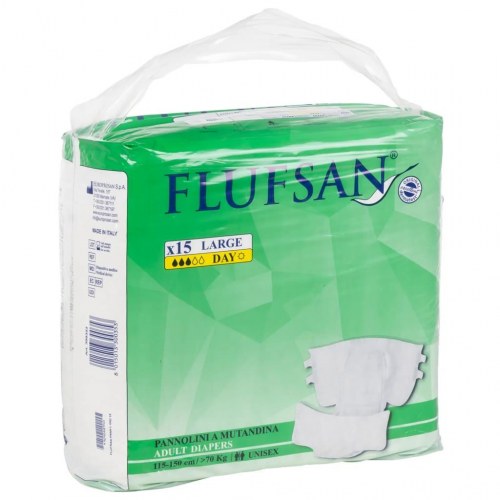 Flufsan voksenbleer 15 stk. str. L