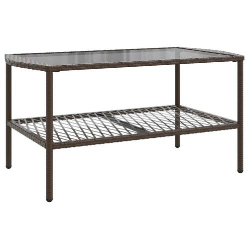 Sofasæt til haven 4 dele med hynder polyrattan brun