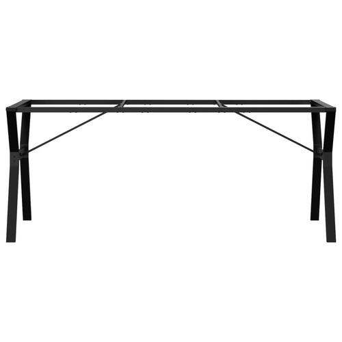 Bordben til spisebord 180x80x73 cm Y-stel støbejern