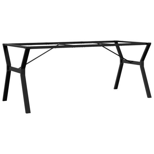 Bordben til spisebord 180x80x73 cm Y-stel støbejern