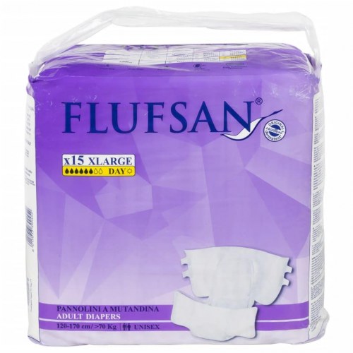Flufsan voksenbleer 15 stk. str. XL