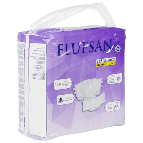 Flufsan voksenbleer 15 stk. str. XL