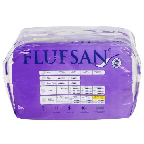 Flufsan voksenbleer 15 stk. str. XL