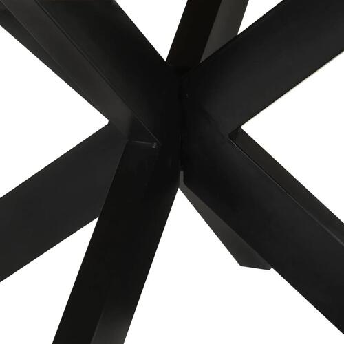 Spisebord Ø560x76 cm massivt ru mangotræ