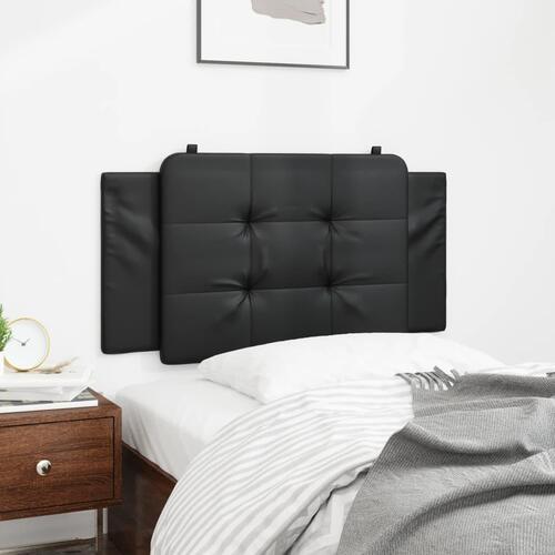 Gavlpude 100 cm kunstlæder sort