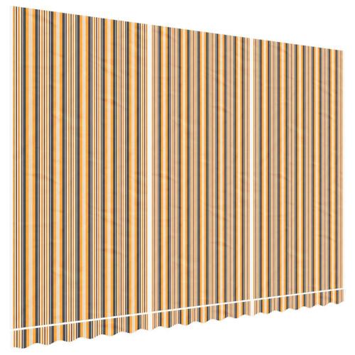 Markisedug 4,5x3 m stribet flerfarvet
