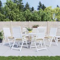 Stolehynder 6 stk. 40x40x7 cm oxfordstof beige
