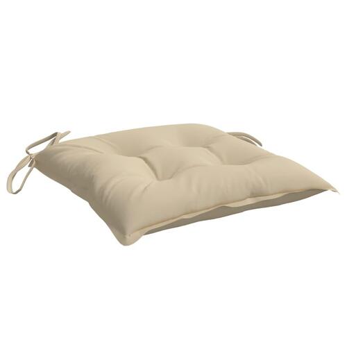 Stolehynder 6 stk. 40x40x7 cm oxfordstof beige
