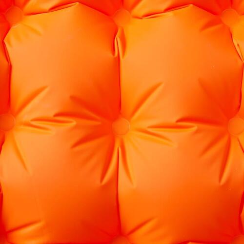 Selvoppustelig campingmadras med pude orange