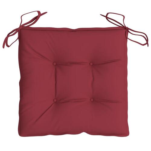 Stolehynder 2 stk. 40x40x7 cm oxfordstof vinrød