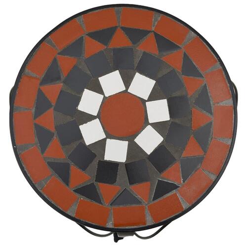 Planteborde 3 stk. keramik terracotta og hvid
