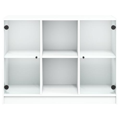 Skænk 102x37x75,5 cm konstrueret træ hvid
