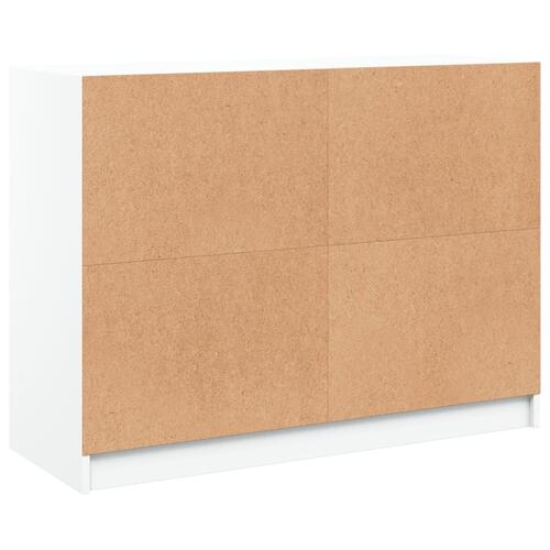 Skænk 102x37x75,5 cm konstrueret træ hvid