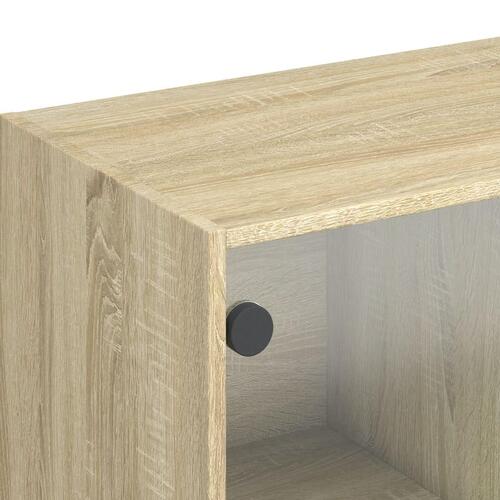 Skænk 102x37x75,5 cm konstrueret træ sonoma-eg