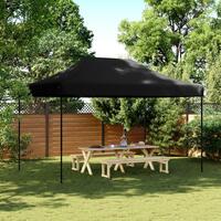 Foldbart pop up-festtelt 440x292x315 cm sort