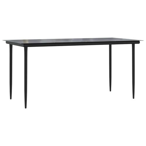 Spisebordssæt til haven 7 dele med hynder polyrattan beige