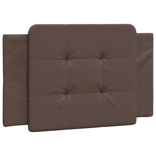 Sengeramme med LED-lys 100x200 cm kunstlæder brun