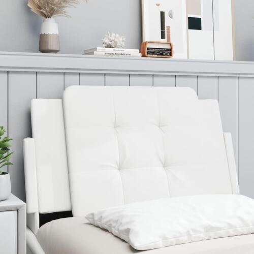 Gavlpude 90 cm kunstlæder hvid
