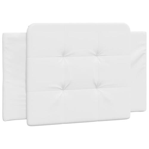 Gavlpude 90 cm kunstlæder hvid