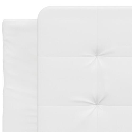 Gavlpude 90 cm kunstlæder hvid