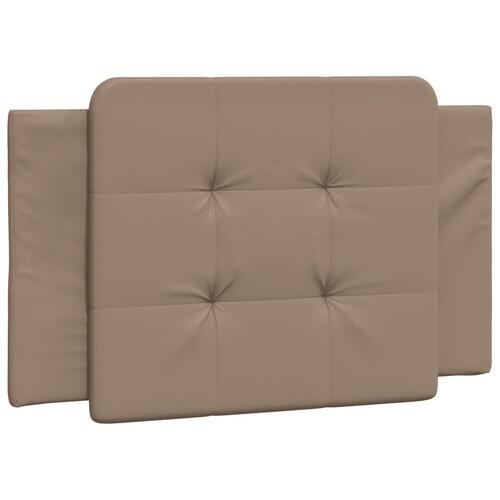 Gavlpude 90 cm kunstlæder cappuccinofarvet