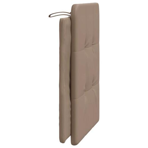 Gavlpude 90 cm kunstlæder cappuccinofarvet