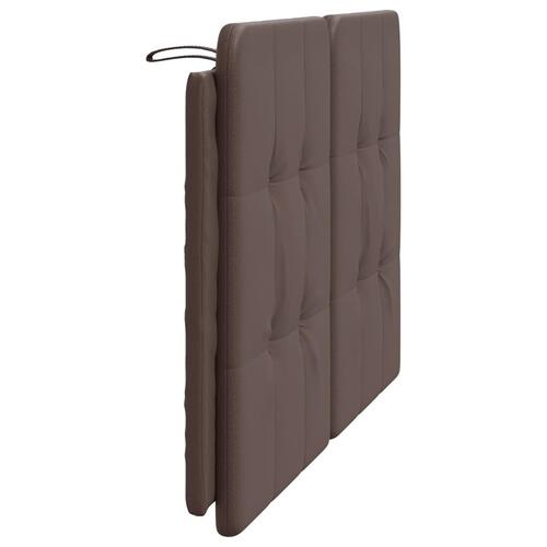 Gavlpude 140 cm kunstlæder brun