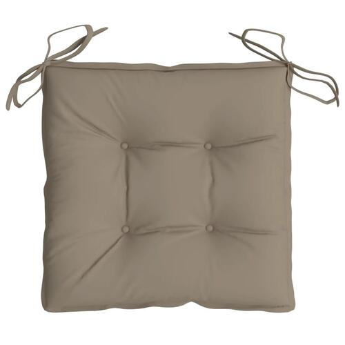 Stolehynder 2 stk. 40x40x7 cm oxfordstof gråbrun