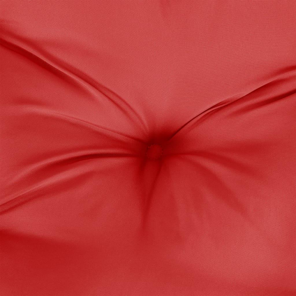 Stolehynder 4 stk. 40x40x7 cm oxfordstof rød