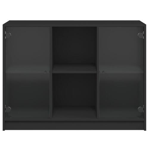 Skænk 102x37x75,5 cm konstrueret træ sort