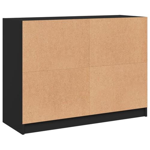 Skænk 102x37x75,5 cm konstrueret træ sort