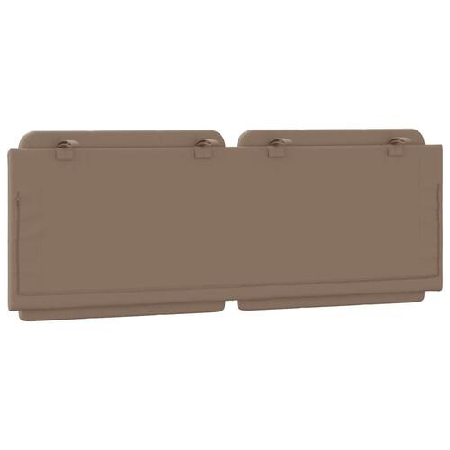 Gavlpude 120 cm kunstlæder cappuccinofarvet