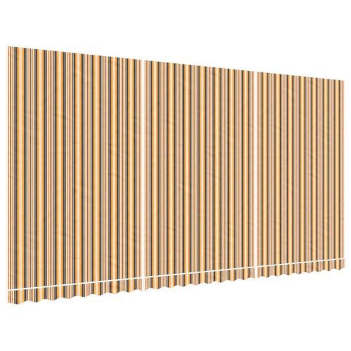 Markisedug 6x3 m stribet flerfarvet