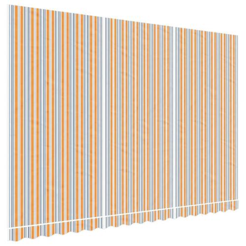Markisedug 4,5x3 m stribet flerfarvet