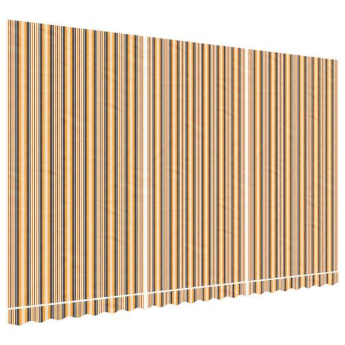 Markisedug 5x3 m stribet flerfarvet