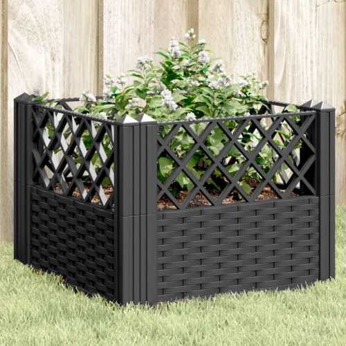 Plantekasse med spyd 43,5 x 43,5 x 43,5 cm