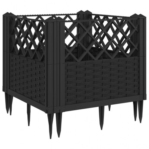 Plantekasse med spyd 43,5 x 43,5 x 43,5 cm