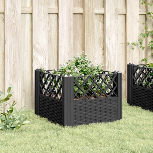 Plantekasse med spyd 43,5 x 43,5 x 43,5 cm