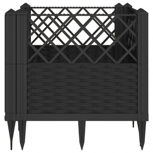 Plantekasse med spyd 43,5 x 43,5 x 43,5 cm